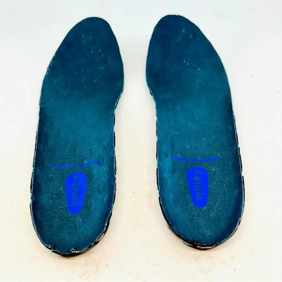 Wolky Black w/Red Metallic Shimmer Valentine Ballernina Wedges, size 40 US 9 - Picture 6 of 11